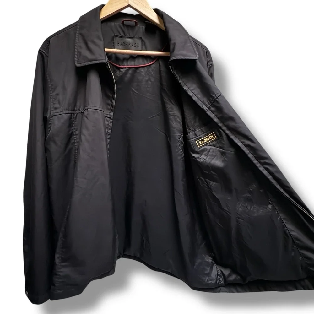 Bachrach Mens Black Full Zip‎ Lightweight Jacket Coat